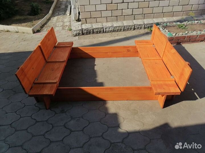 Детская песочница деревянная