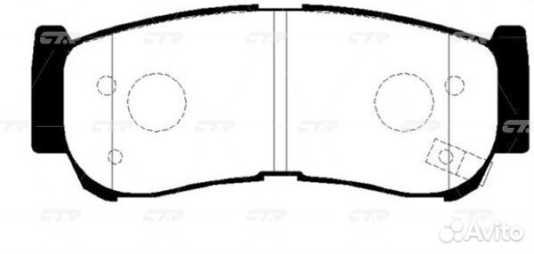 Колодки тормозные дисковые задние CTR GK0486P