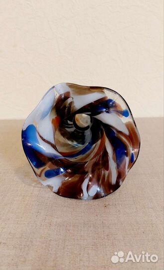 Ваза многоцветное стекло, з-д Красный май, СССР