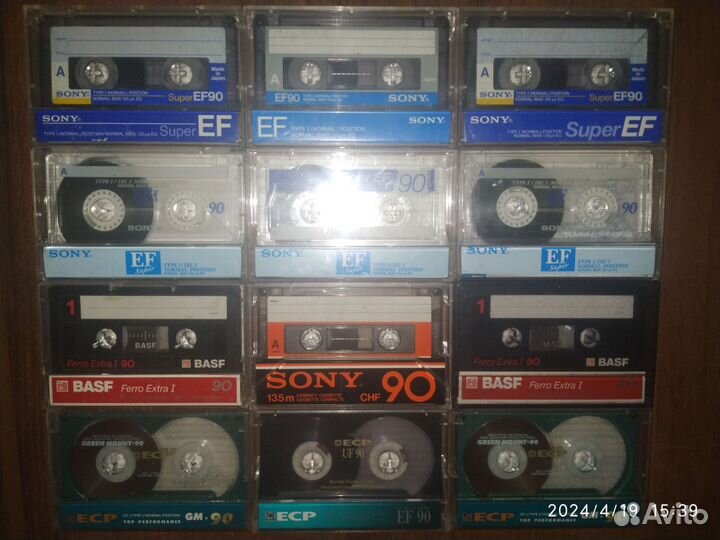 Аудиокассеты 23 штуки