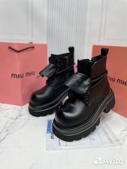 Ботинки женские зимние miu miu