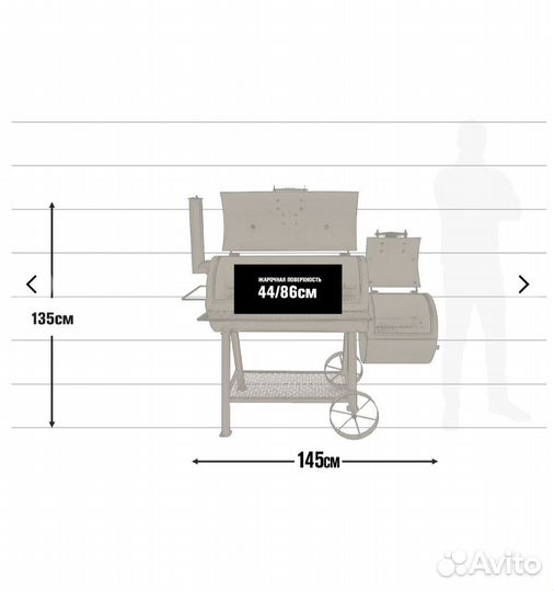 Коптильня oklahoma JOE'S highland offset