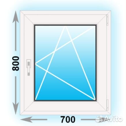 Пластиковое Окно 700х800