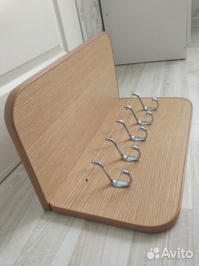 Вешалка навесная с полкой, для верхней одежды