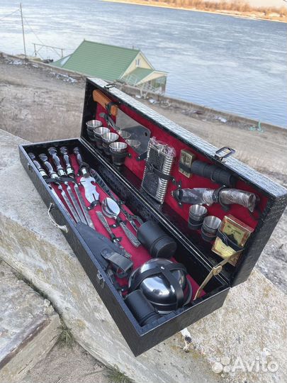Набор шашлычный в подарочном кейсе
