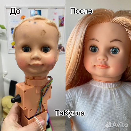 Рестоврация кукол. Прошивка волос.Создание куклы