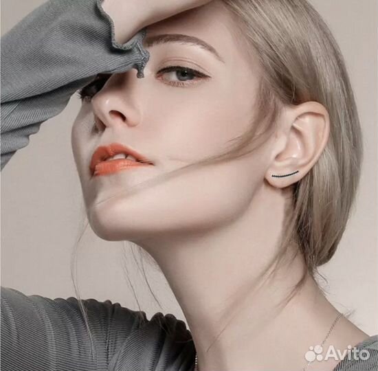 Серьги серебро