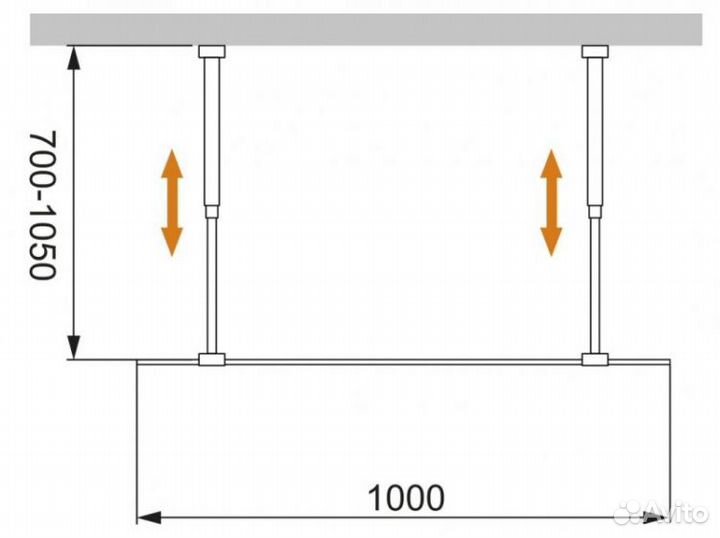 Душевая перегородка Cezares liberta-L-2-100