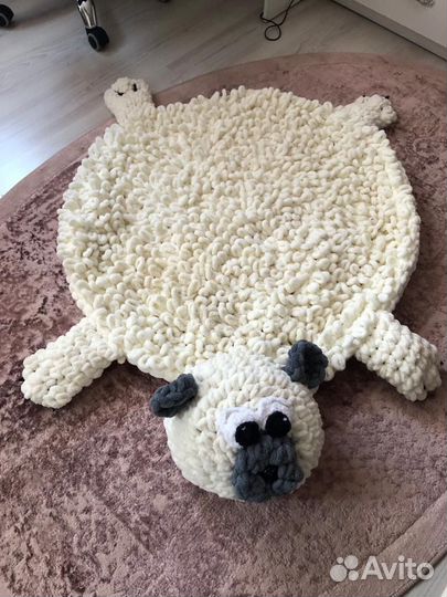 Коврики круглые вязанные