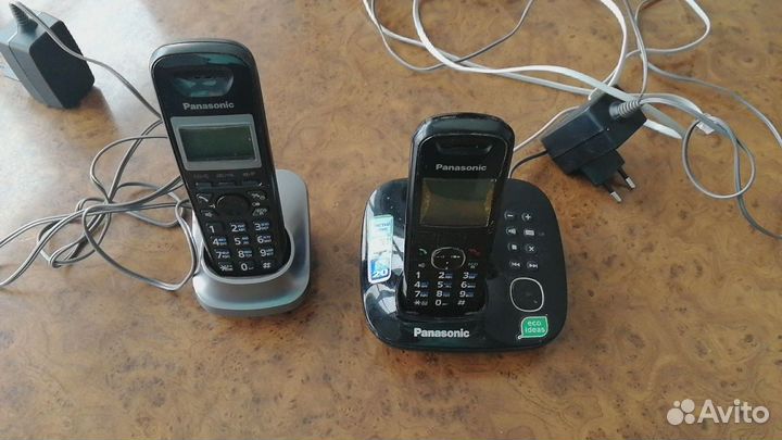 Радиотелефон panasonic с двумя трубками