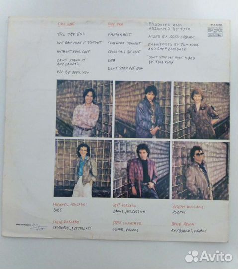 Виниловые пластинки Тото, Rock of A