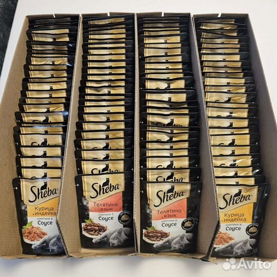 Влажный корм для кошек sheba 100шт