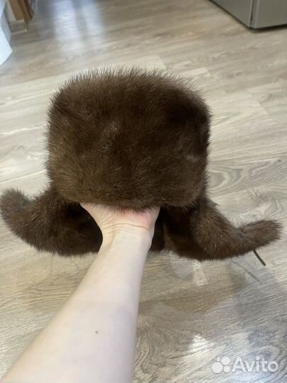 Мужская зимняя шапка, меховая, норка