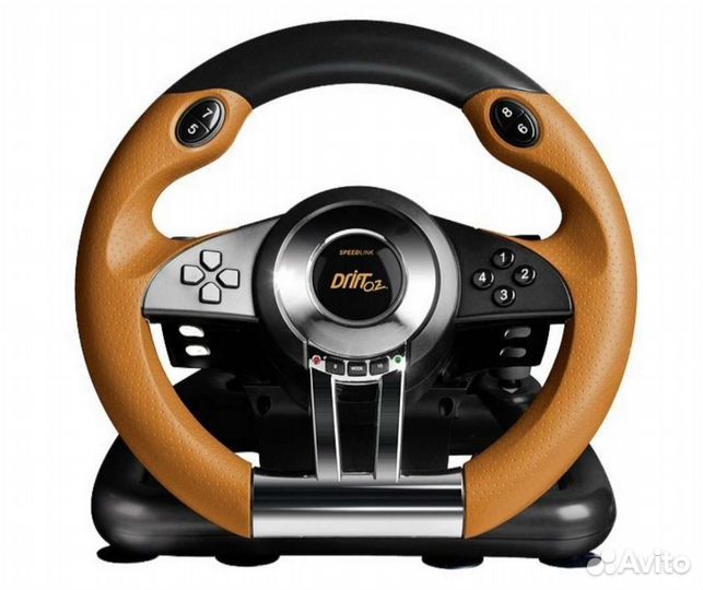 Игровой руль с педалями для пк