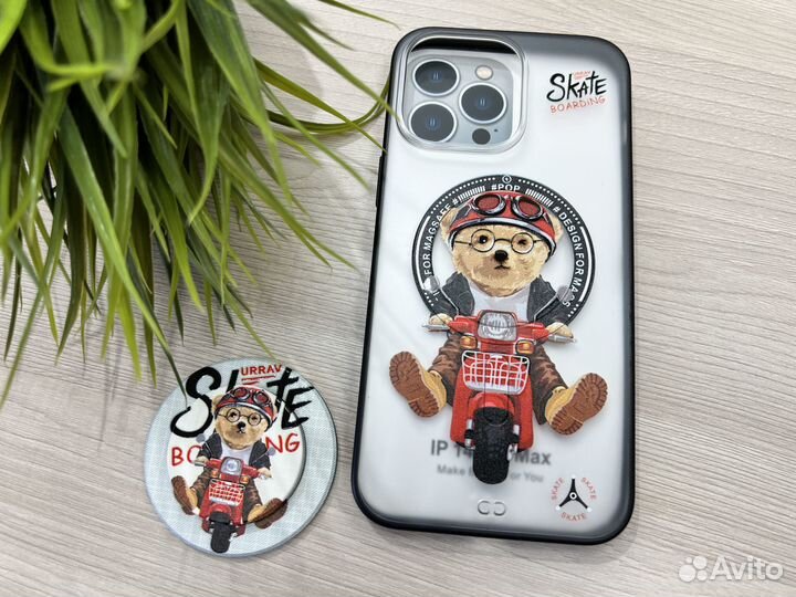 Чехол на айфон с попсокетом на разные iPhone