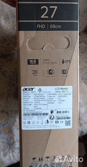 Монитор 27 дюймов