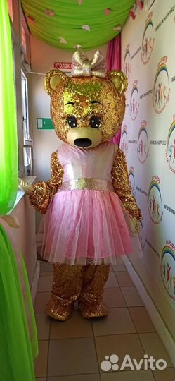 Ростовая голова Мишки золото