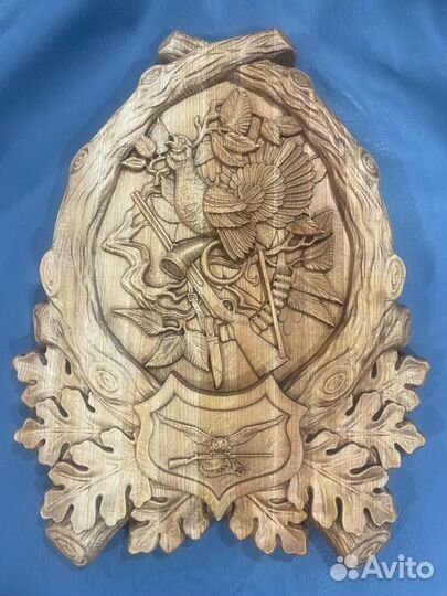 Картины из дерева гербы часы панно иконы