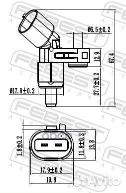 Датчик abs перед лев volkswagen golf/varian