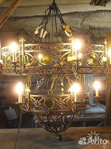 Люстра кованая