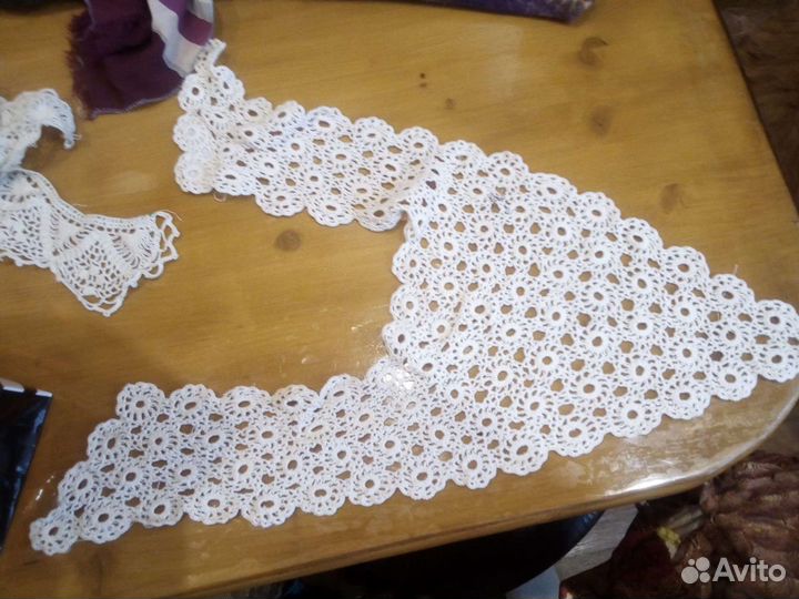 Воротнички плетёное кружево старинные