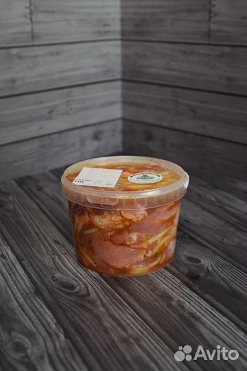 Шашлык маринованный из свинины, курицы