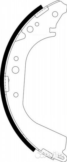 Nisshinbo NS2007 Колодки тормозные барабанные зад