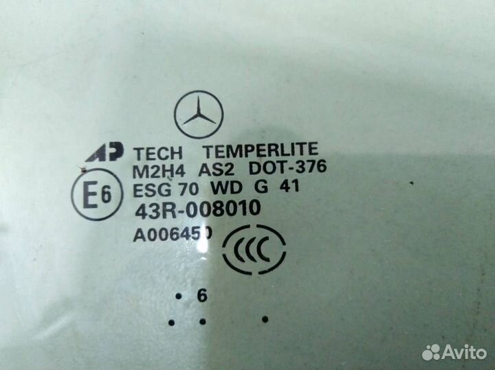 Стекло двери передней правой Mercedes-Benz ML-Clas