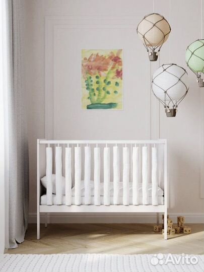 Комплект бортиков для детской кроватки фенс-бампер