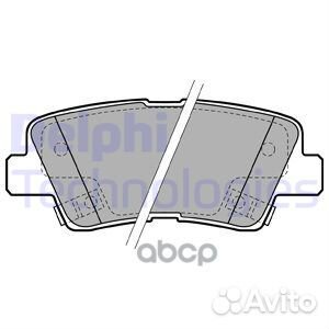 Колодки тормозные дисковые зад LP2195 Delphi