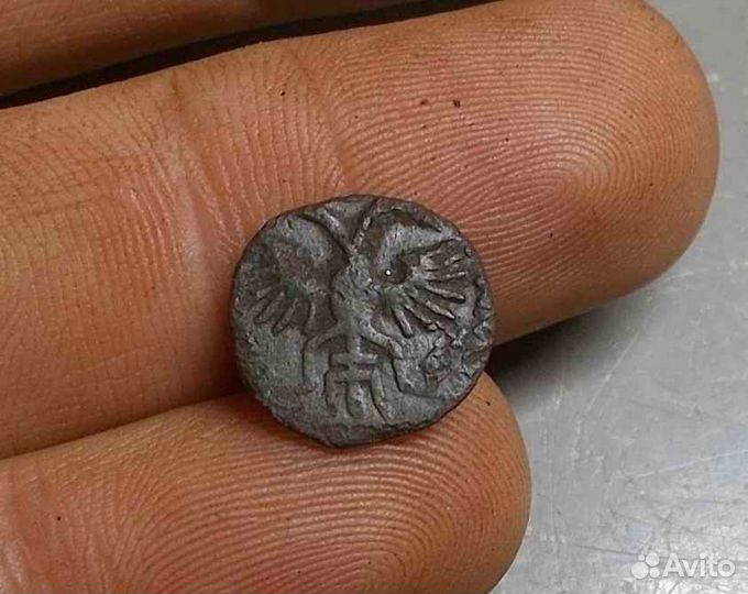 Полушка 1720 год врп Фальшивая для оборота Подделк