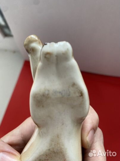 Статуэтка «Вепрь/кабанчик» Лфз фарфор