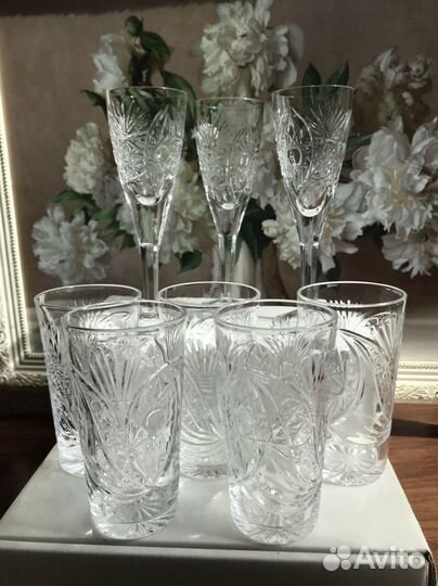 Бокалы, стаканы хрусталь СССР