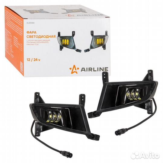 Фара светодиод, четкая свет.граница, 27w бел, 200х