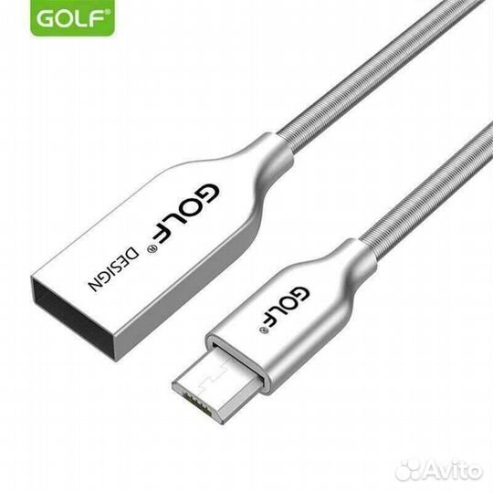 Новый Micro USB кабель Golf металлический