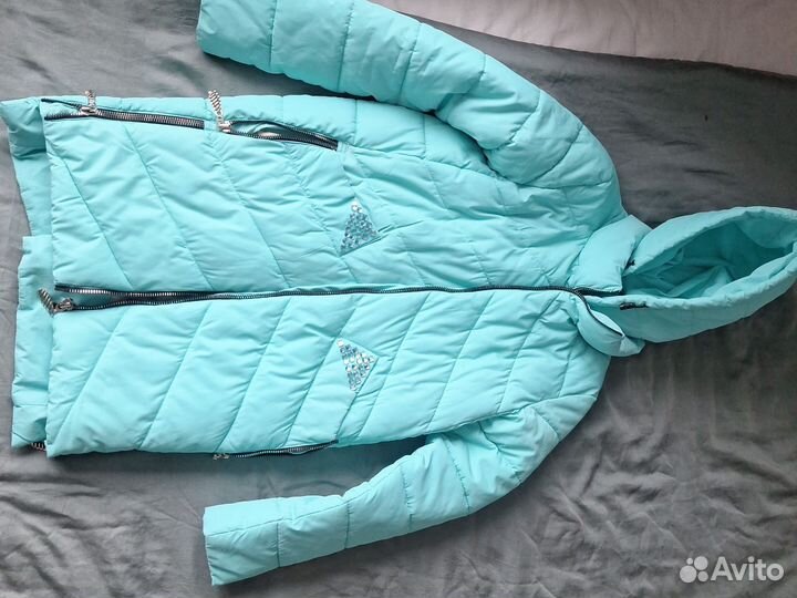 Куртка зимняя женская длинная 44