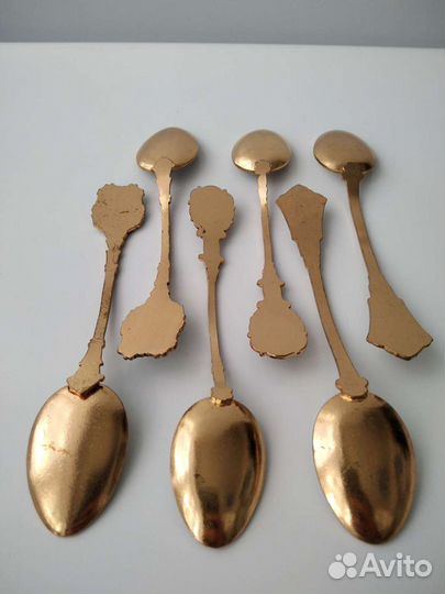 Ложечки с эмалью 6 штук