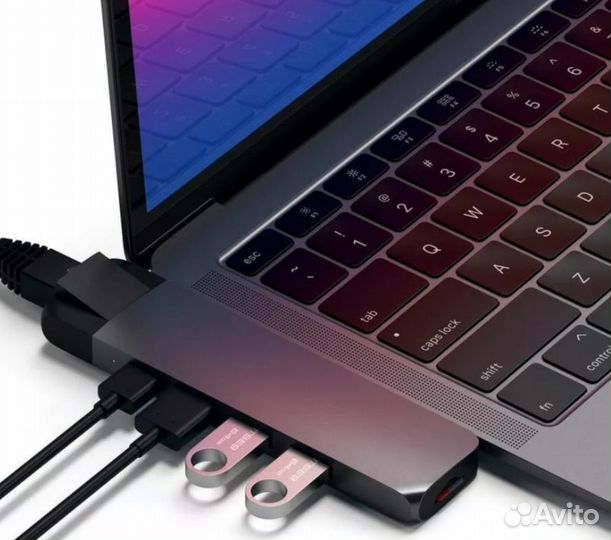 Usb-хаб, Satechi Pro Hub with Ethernet, Space Gray