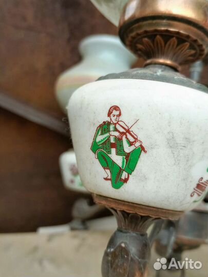 Люстра винтаж медная СССР