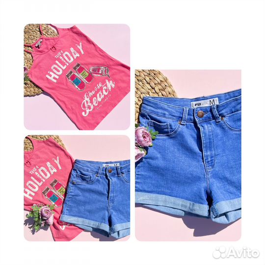 Пакет фирменных летних вещей для девочки 146-152