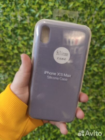 Силиконовый Чехол на iPhone XS Max (Темно-Серый)