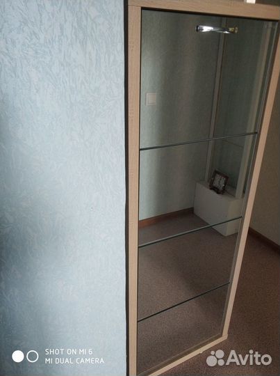Шкаф для обуви зеркальный