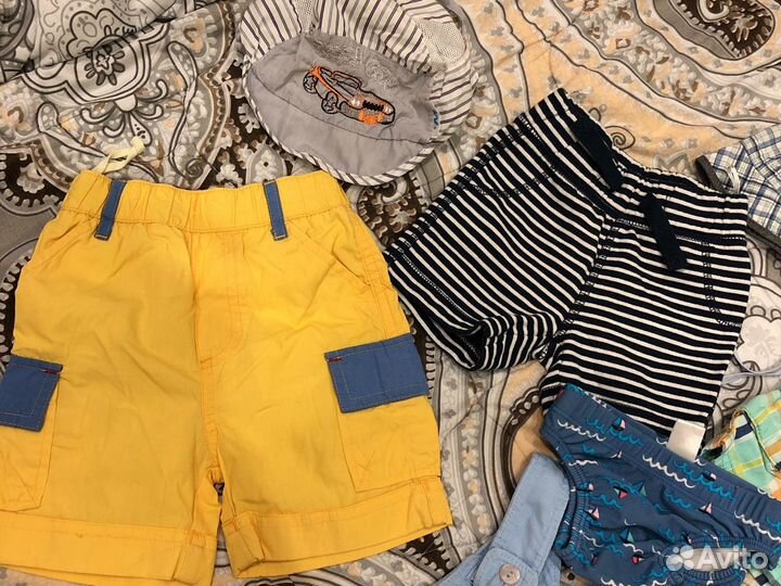 Одежда летняя 62-74р (шорты,панамки,плавки)