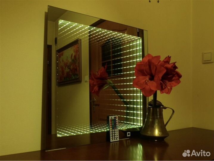 Зеркало 3д с подсветкой