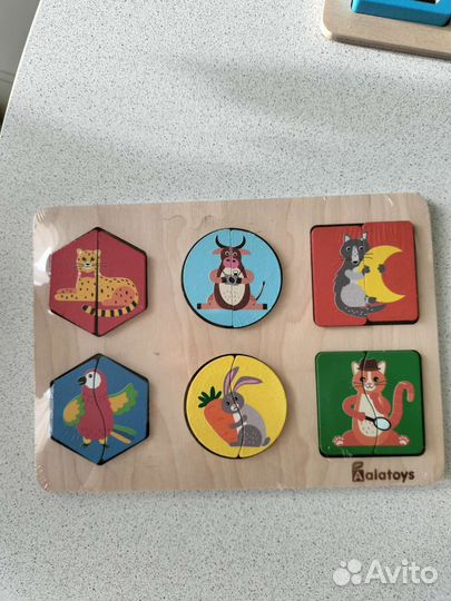 Новые Развивающие деревянные игрушки/пазлы