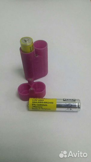 Чехол для 2х батареек ааа