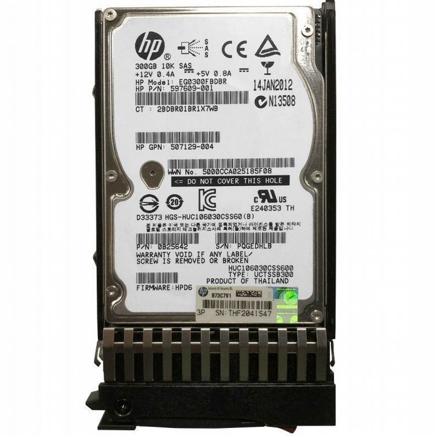 [EG0300FBDBR] Жесткий Диск Hp 300gb Sas 2,5" Hdd Eg0300fbdbr