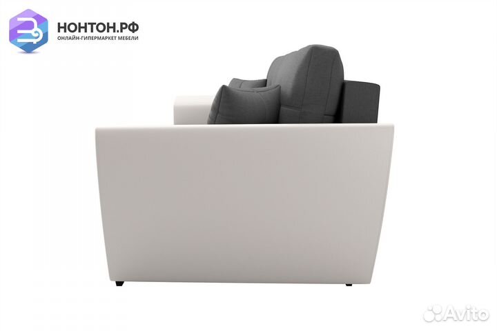 Диван выкатной Фортуна New серый / белый