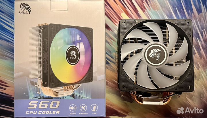 Башня для процессора TDP 150w 6 трубок