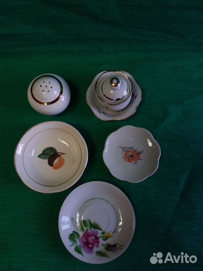 Мини посуда тарелочки солонка соусница винтаж